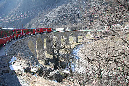Bernina Express In Winter