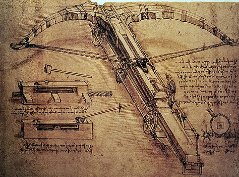 Leonardo Da Vinci - Design for a Giant Crossbow