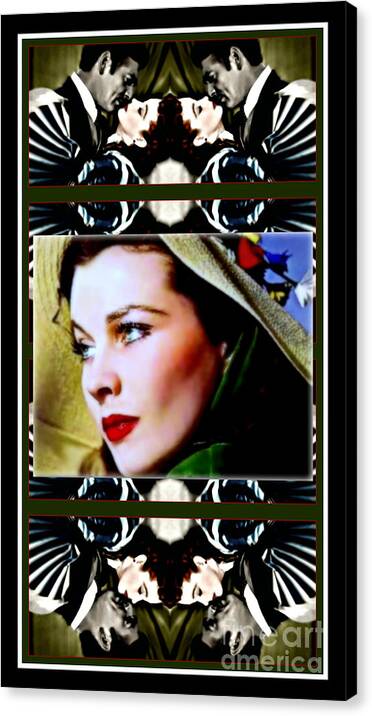 Gone With The Wind By Wbk Canvas Print featuring the painting Gone With The Wind by Wbk