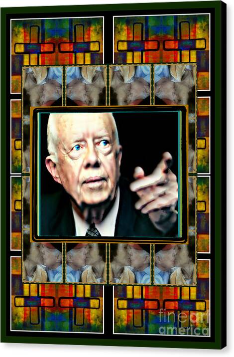 Jimmy By Wbk Canvas Print featuring the painting Jimmy by Wbk