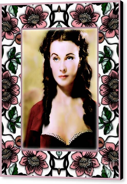 Miss Scarlet By Wbk Canvas Print featuring the painting Miss Scarlet by Wbk