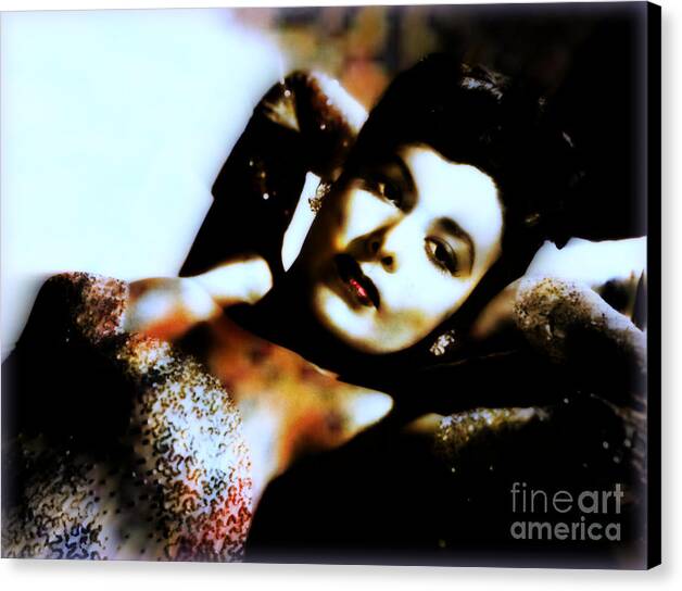 Divas Canvas Print featuring the painting Lena Horne by Wbk