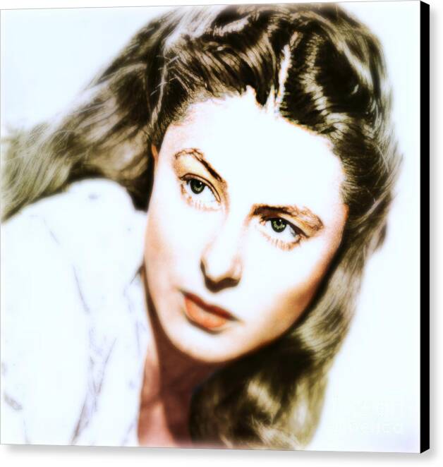 Hollywood Canvas Print featuring the painting Young Ingrid by Wbk