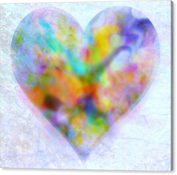 Heart Canvas Print featuring the painting A Gentle Heart by Wbk