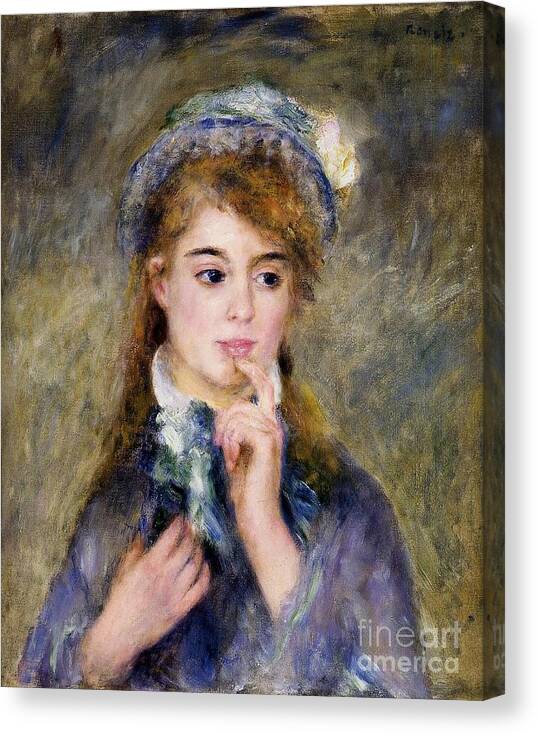 Master Artists Canvas Print featuring the painting The Ingenue by Renoir