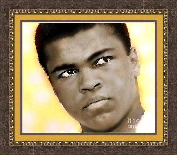 Ali Print featuring the painting Ali II by Wbk