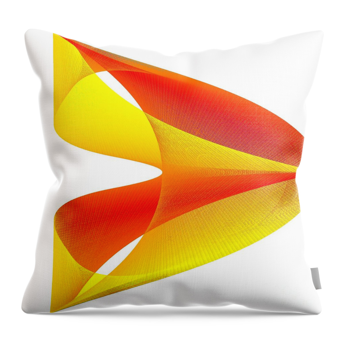 Cusp Throw Pillow featuring the digital art Cusp by Michael Skinner