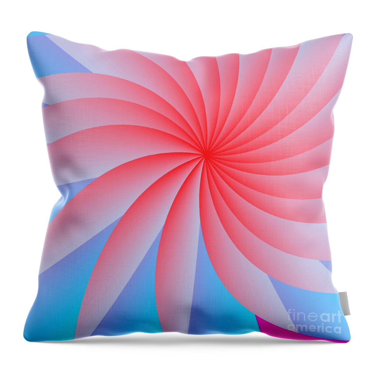 Pink Passion Flower Pillow