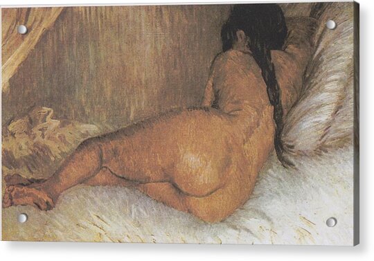 Nude Woman Reclining Recumbent Nude Digital Art By Vincent Van Gogh