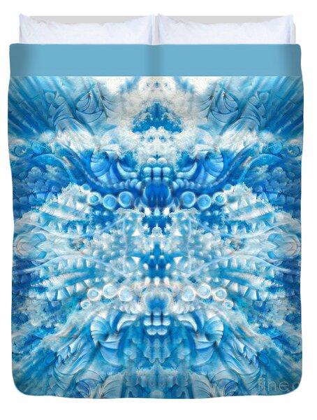 A New Wind Abstract Redux Duvet Cover by Wbk