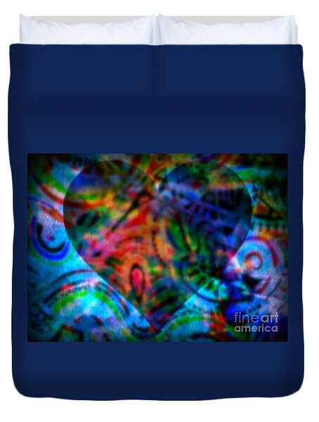 A Total Eclipse Of The Heart Duvet Cover by WBK