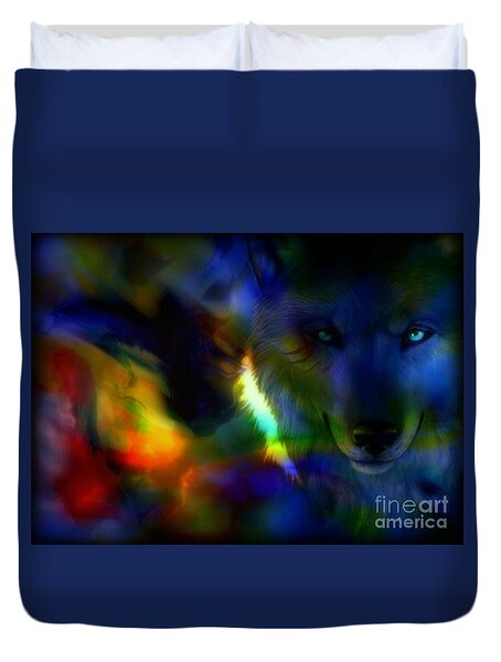 Aglow In the Night Duvet Cover by WBK