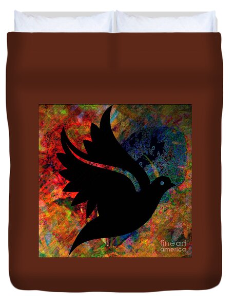 Peace #12 Duvet Cover by WBK