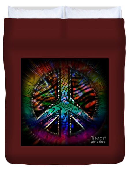 Peace Series #2 Duvet Cover by WBK