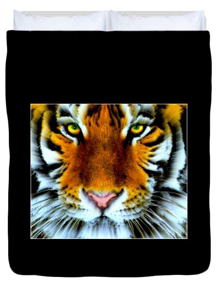 Sebastian, Bengal Tiger Duvet Cover by Wbk