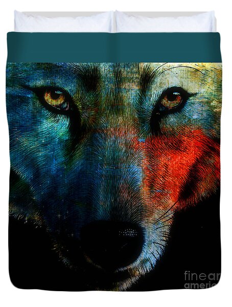 Wolf Sky Duvet Cover by WBK