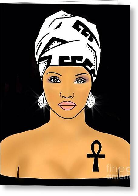 Nubian Art Greeting Cards For Sale 