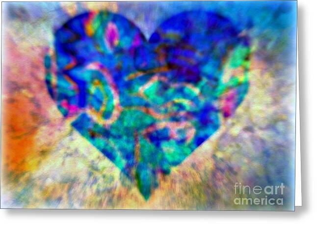 A Heart Of the Blues Greeting Card by WBK