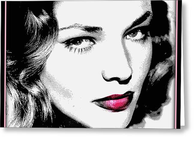 Bacall Greeting Card by WBK