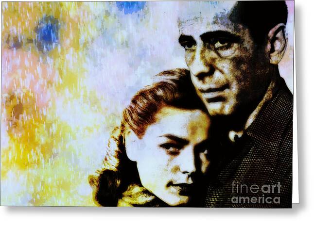 Bogie and Bacall Greeting Card by WBK