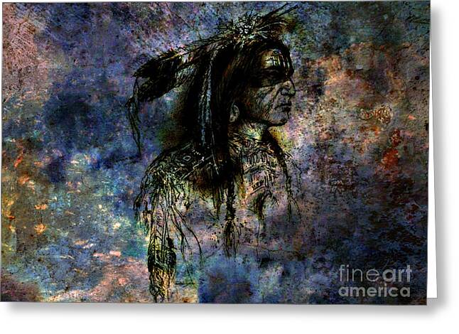 Ghost Dance Greeting Card by WBK