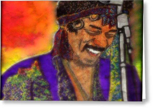 Jimi's Smile Greeting Card by WBK