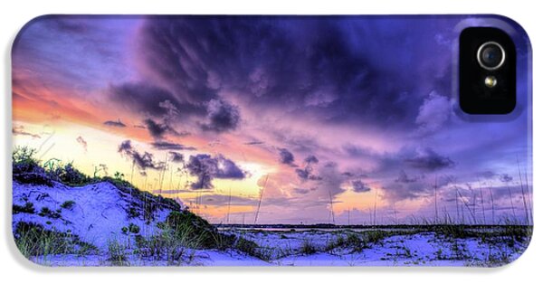 Rosa iPhone 5S Cases - Sunset Storms Over Pensacola Beach iPhone ...