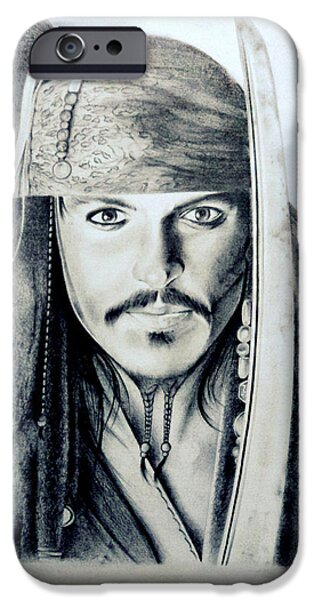 Tanmay Singh Iphone Cases - Johny Depp - The Captain Jack Sparrow iPhone Case by Tanmay - 1-captain-jack-sparrow-tanmay-singh