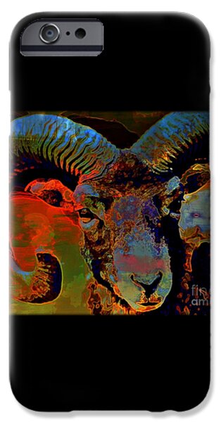 Aries, The Ram iPhone Case by WBK