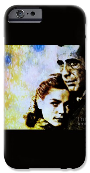 Bogie and Bacall iPhone Case by WBK