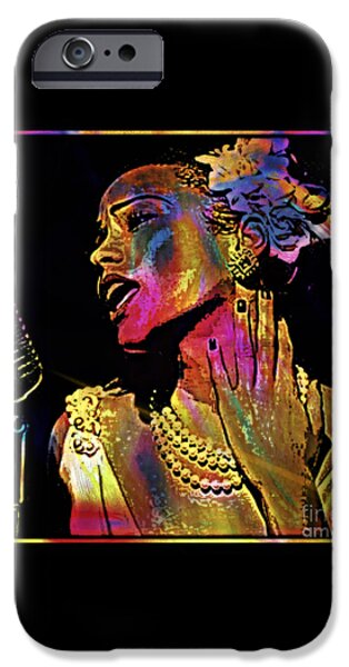 Lady Sings The Blues iPhone Case by WBK