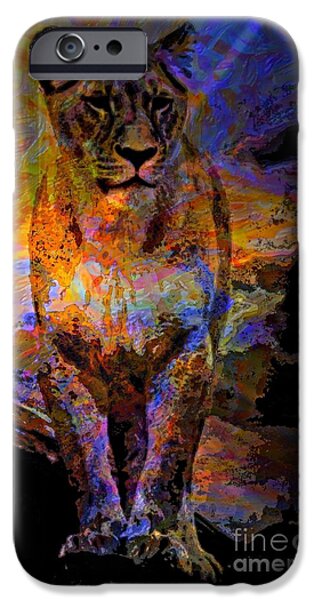 Lion On The Mesa iPhone Case by WBK