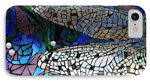Mosaic Stained Glass Dragonfly Wings Glass Art By