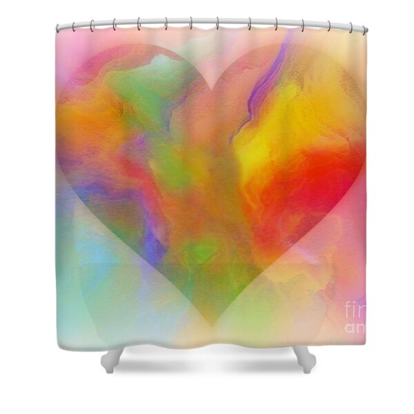 A Moment Of Love Shower Curtain by WBK