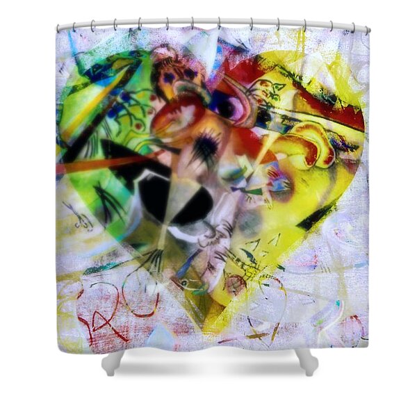 A Playful Heart Shower Curtain by WBK