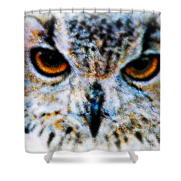 A Wise Old Owl Shower Curtain by Wbk