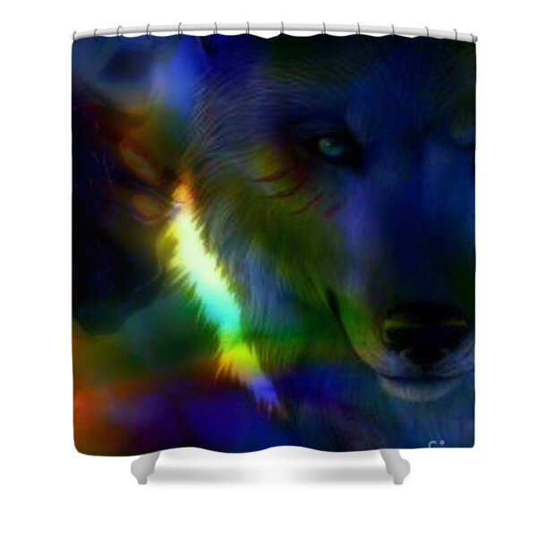Aglow In the Night Shower Curtain by WBK
