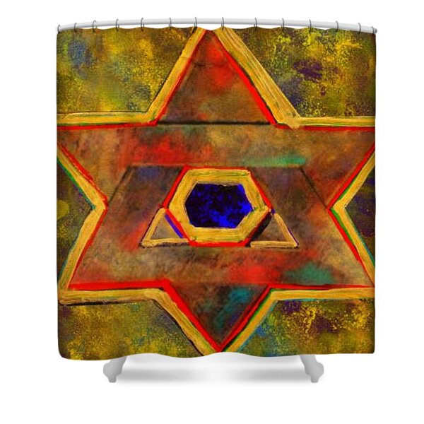 Ancient Star Shower Curtain by WBK
