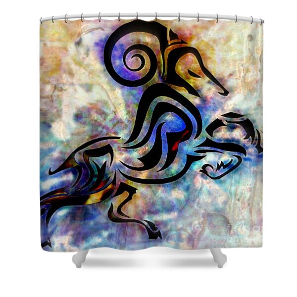 Aries Shower Curtain by WBK