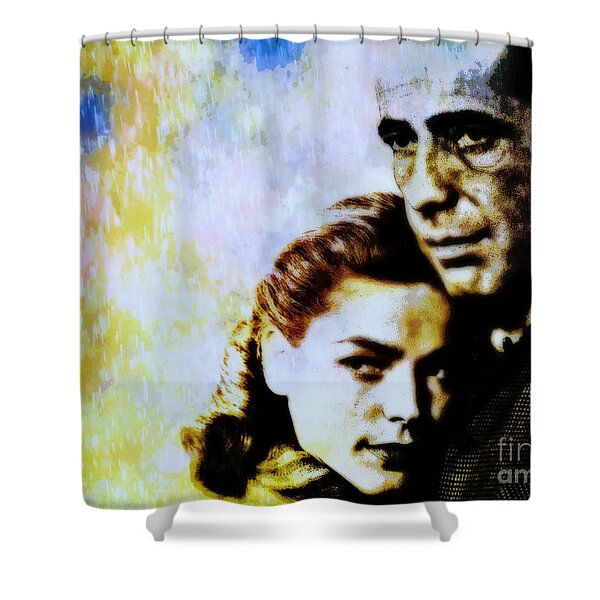Bogie and Bacall Shower Curtain by WBK