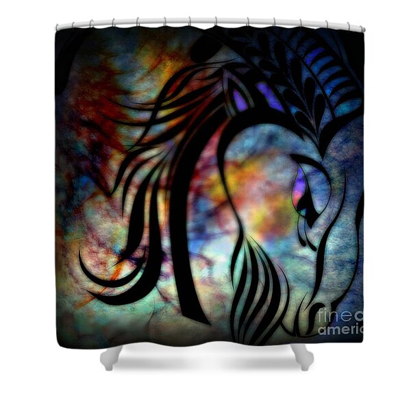 Capricorn Shower Curtain by WBK