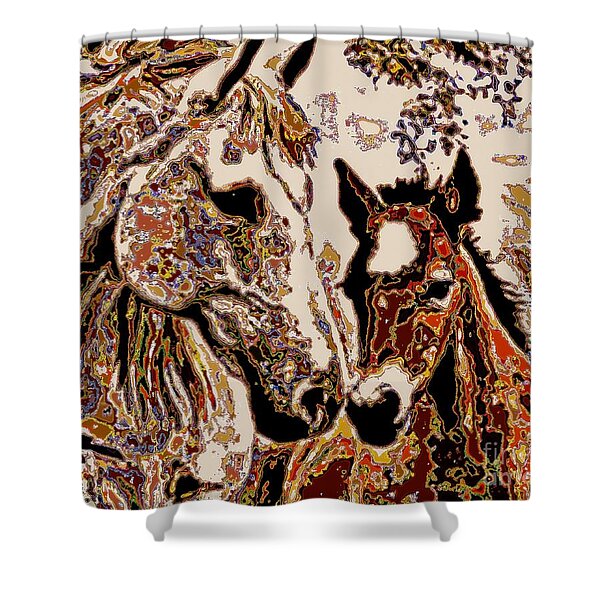Her Little Colt Shower Curtain by WBK