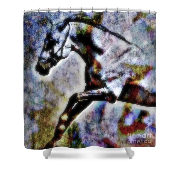 Jump Shower Curtain by WBK