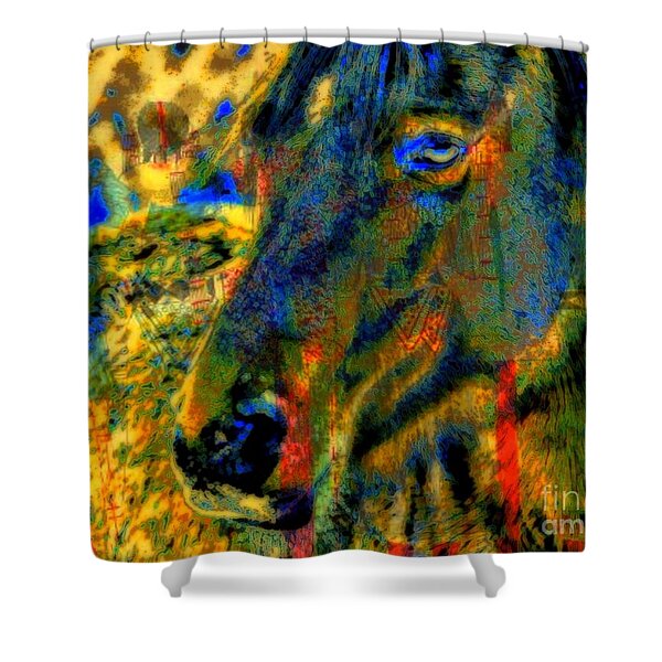 Mustang, A Tribute to Hidalgo Shower Curtain by WBK