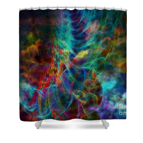 One Love Vibe Shower Curtain by WBK