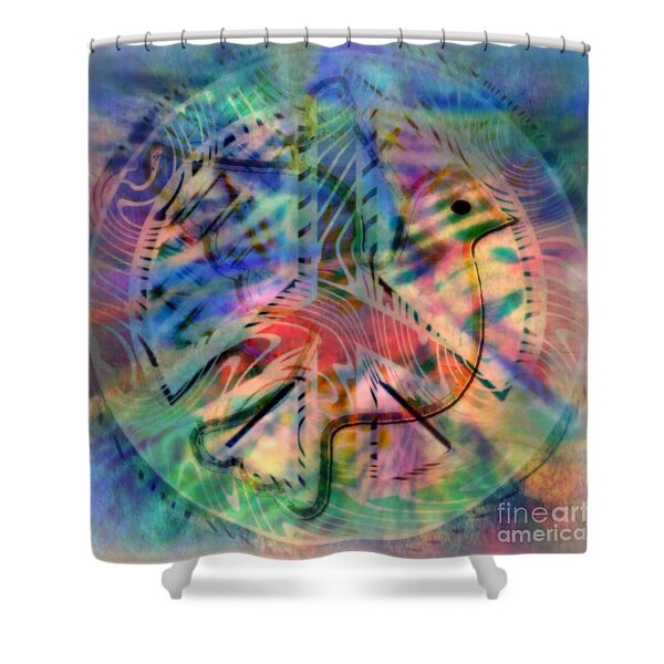 Peace Dove II Shower Curtain by Wbk