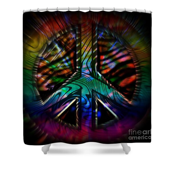 Peace Series #2 Shower Curtain by WBK