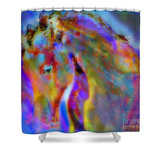 She Shower Curtain by Wbk