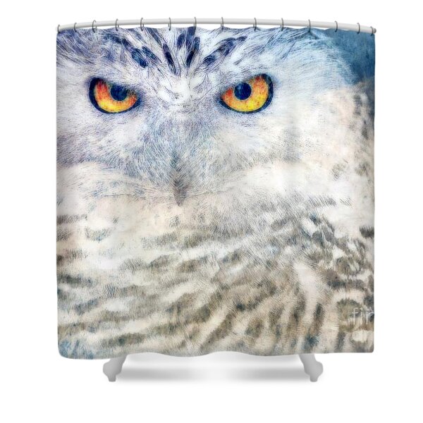Snowy Owl Shower Curtain by WBK