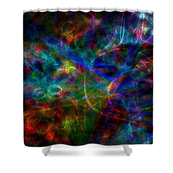 The Message Shower Curtain by WBK